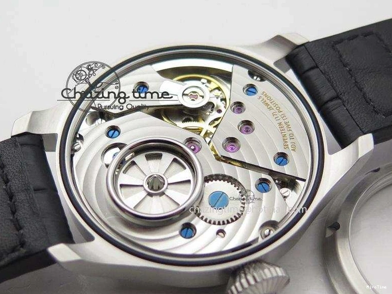 MIROTIME 0429 Compact Big Pilot “Markus Buhler” IW5003 Turbine V6F Best Edition Grey Dial On Leather Strap A 7314